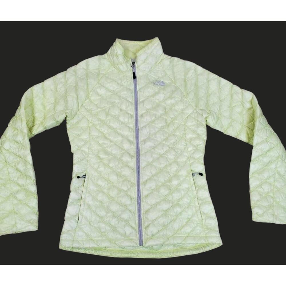 The North Face Womens Large Green Thermoball Puffer Mock